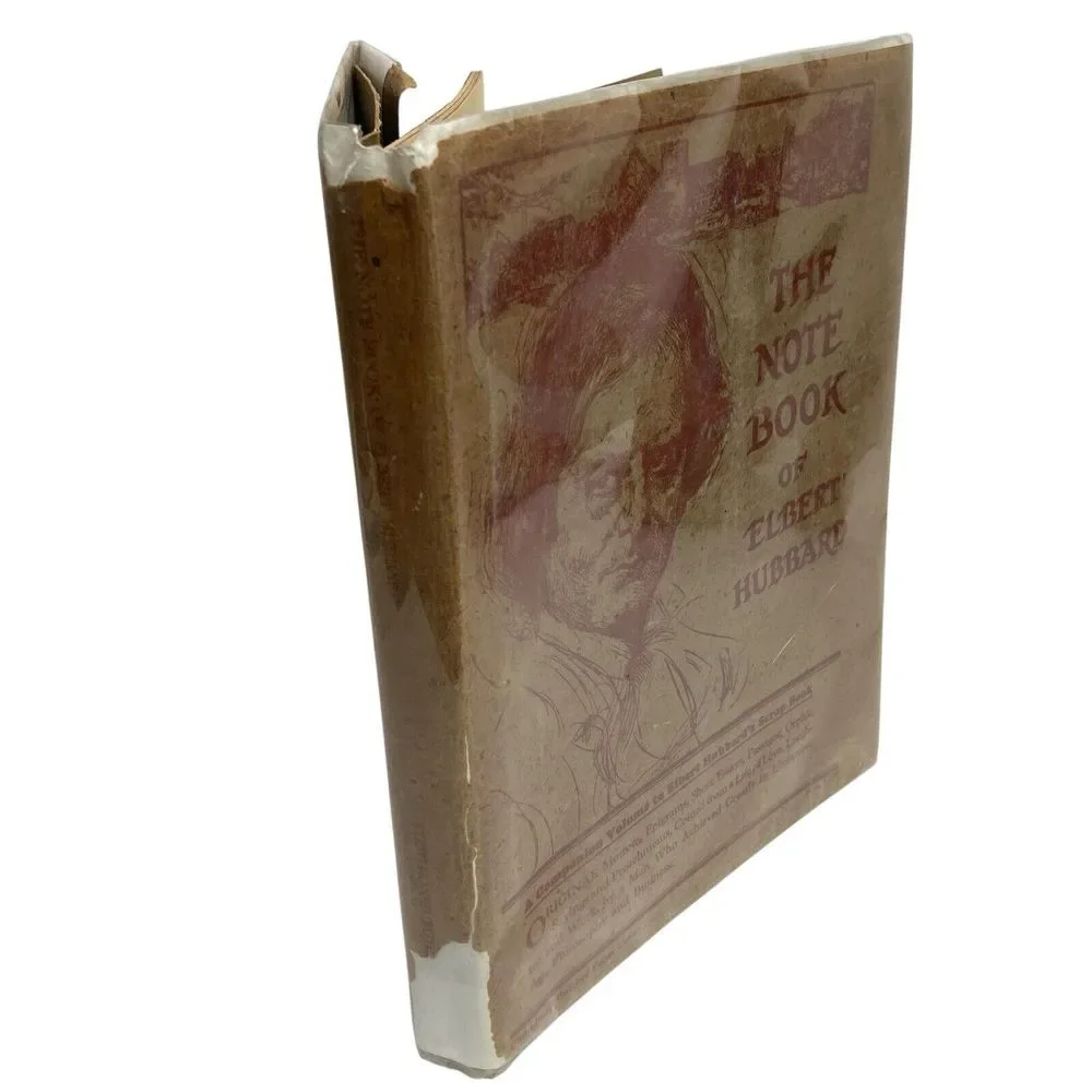 Lot of 2‎ Elbert Hubbard's Scrap Book 1923 and Note Book 1927 PB Quotes Essays